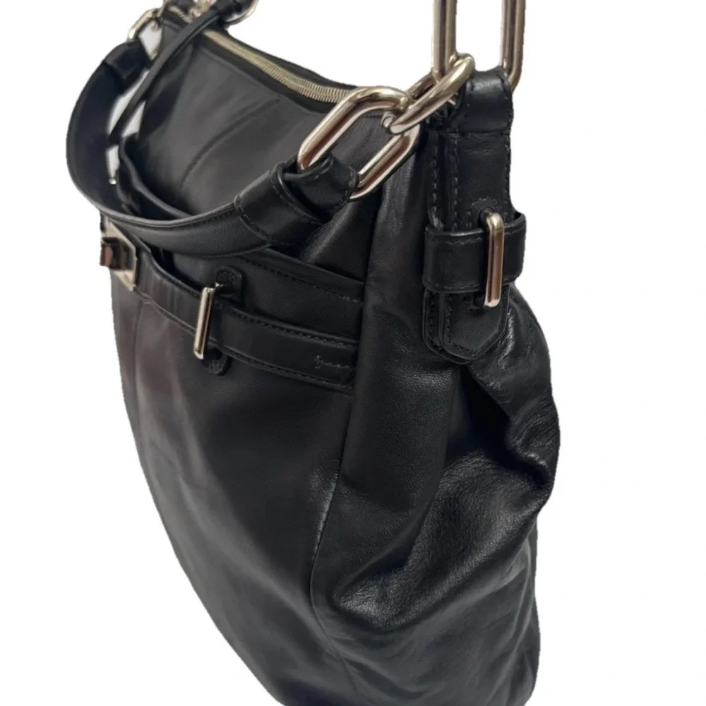 Coach Handbag ShoulderBag 17816 Black Leather Satchel